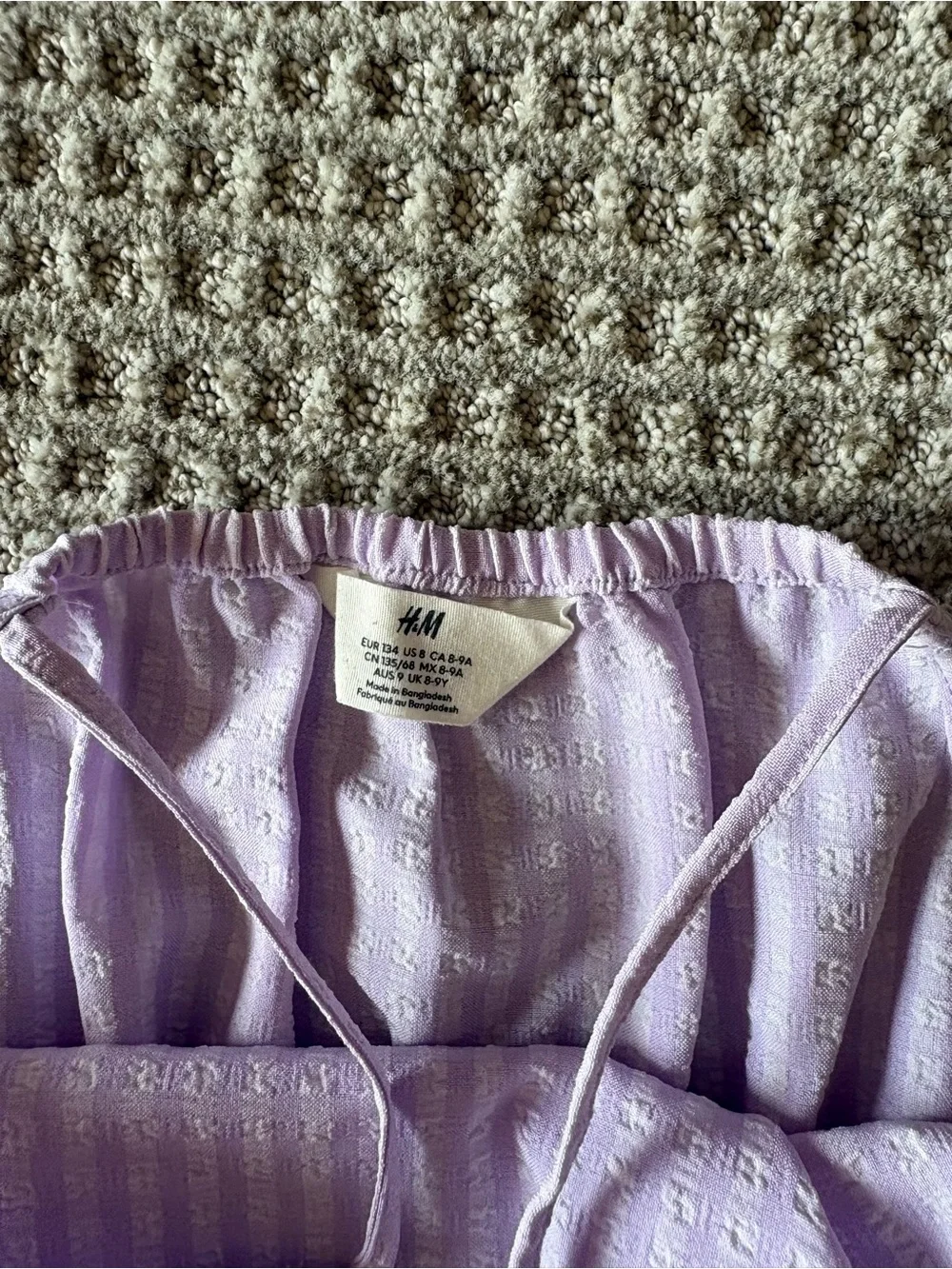 H&M Lilac Ruffle-Hem Sundress for Girls